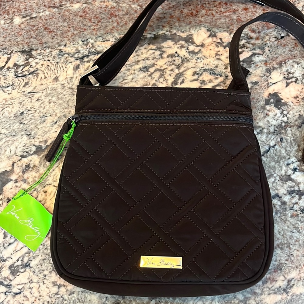 Vera Bradley Petite Double Zip Hipster Crossbody Bag